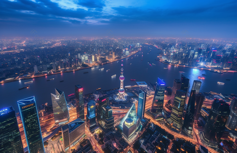 城市灯火璀璨繁荣的都市圈夜景,高清,摄影图,摄影图片,图片大全,摄影图免费下载